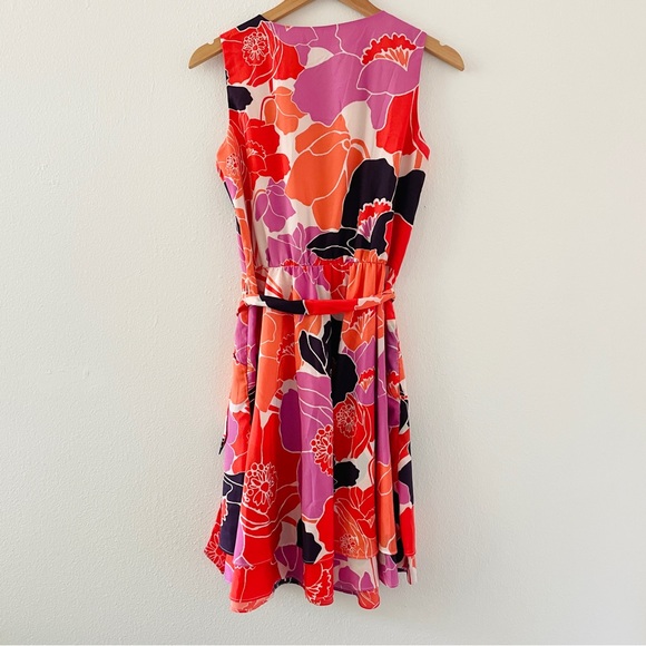 Floral Sleeveless Wrap Dress - Picture 5 of 5
